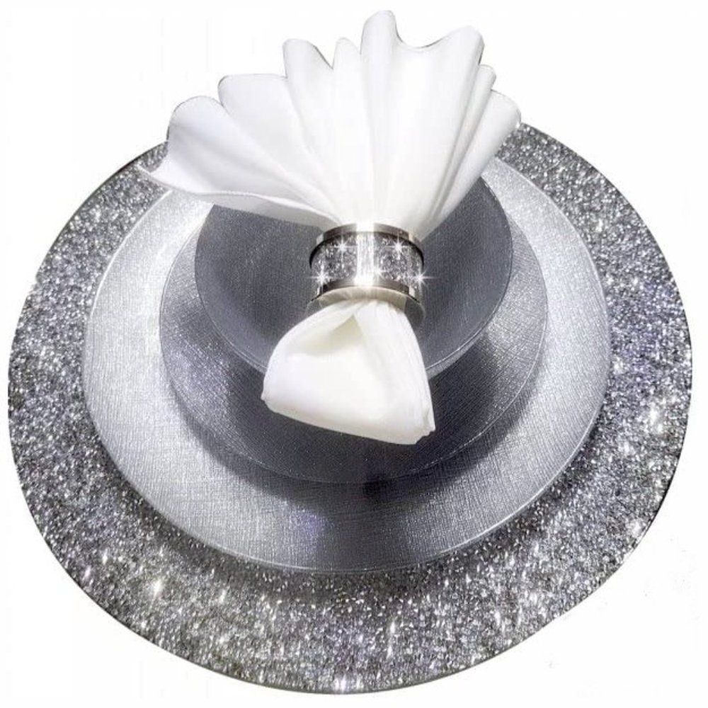 NEW Sparkling Bling Crystal Rhinestone Dinner Napkin Rings Place Setting… - Picture 7 of 9